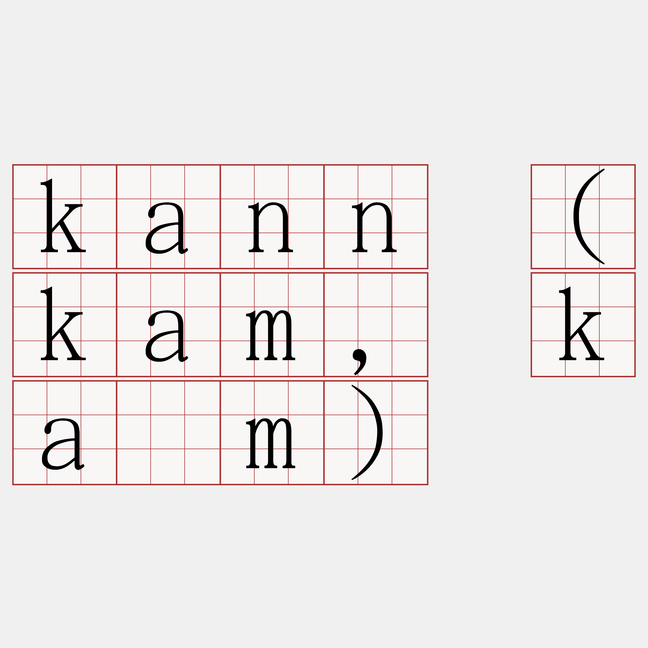 kann (kam, kàm)